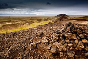 Typická krajina Islandu