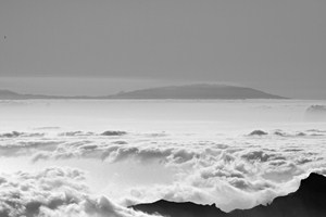 Západ slunce nad Kanárskými ostrovy BW