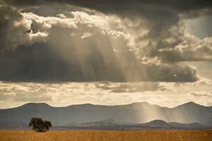 Suchá tráva se zde pálí, aby mohla vyrůst čerstvá. Pro fotografy úžasná příležitost.